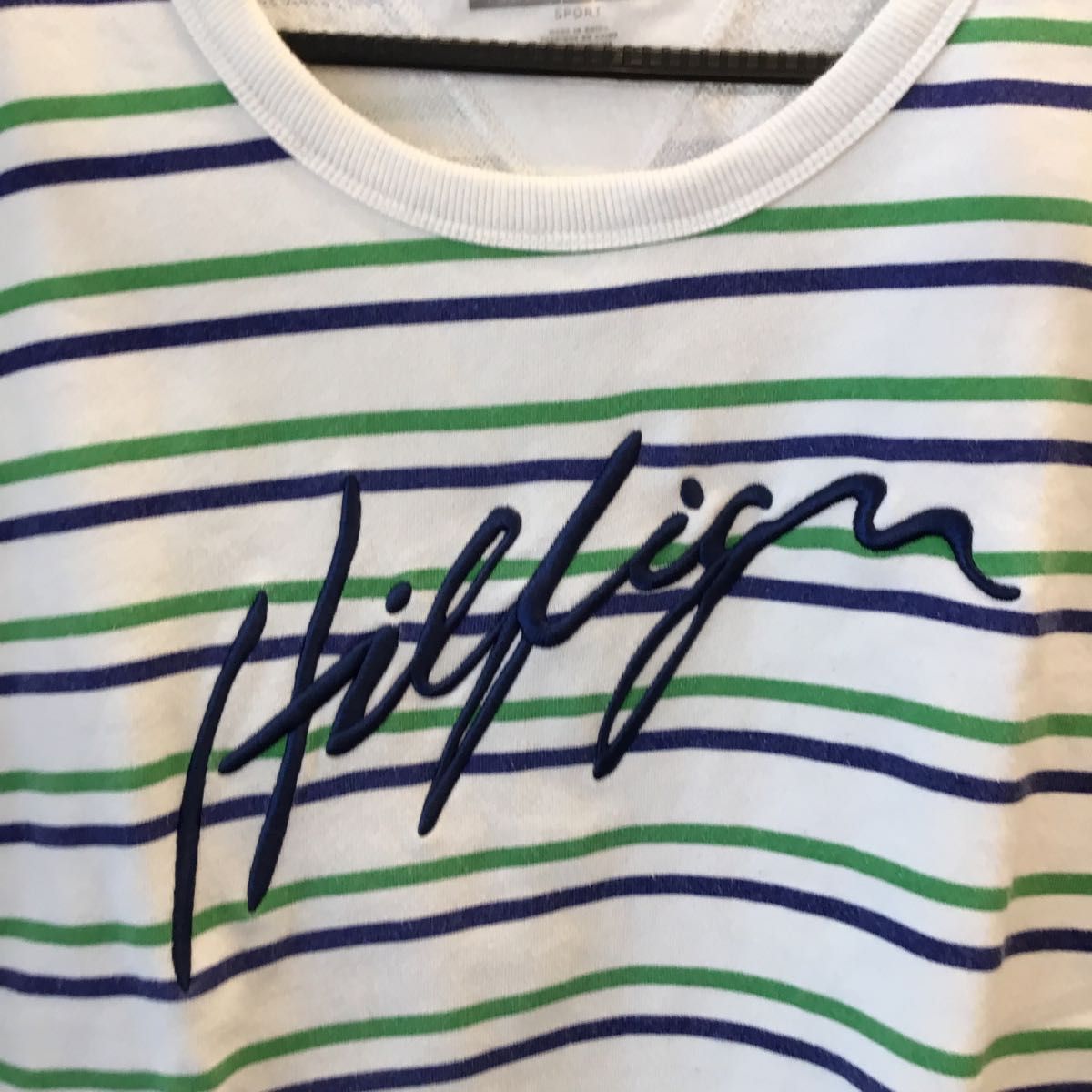 トミーヒルフィガー　スポーツ　メンズ　半袖　ボーダー　TOMMY HILFIGER SPORT