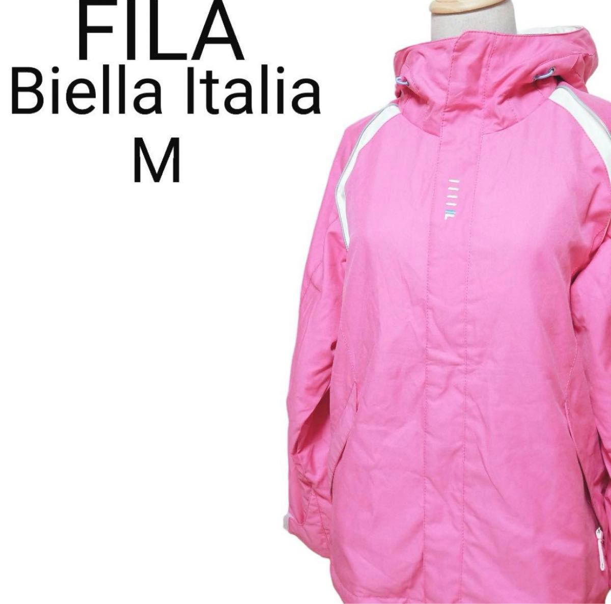 美品　FILA Biella Italia ロゴ入り スキー スノーボードウェア　Ｍサイズ パーカー JACKET