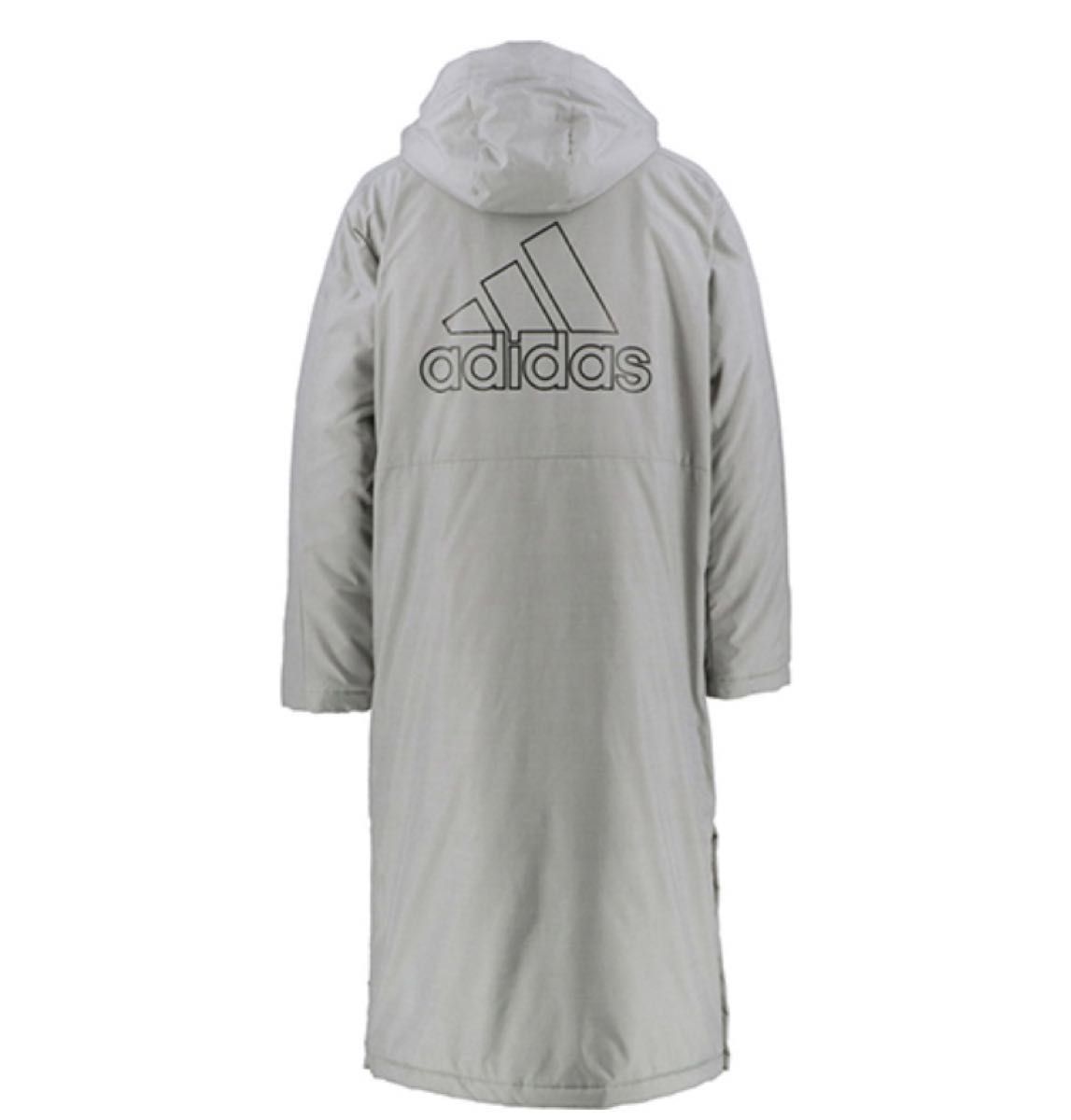 新品 adidas メンズ レディース ジュニア 冬アウター ベンチコート ライトインサレーテッドジャケット スタジャン ロング丈