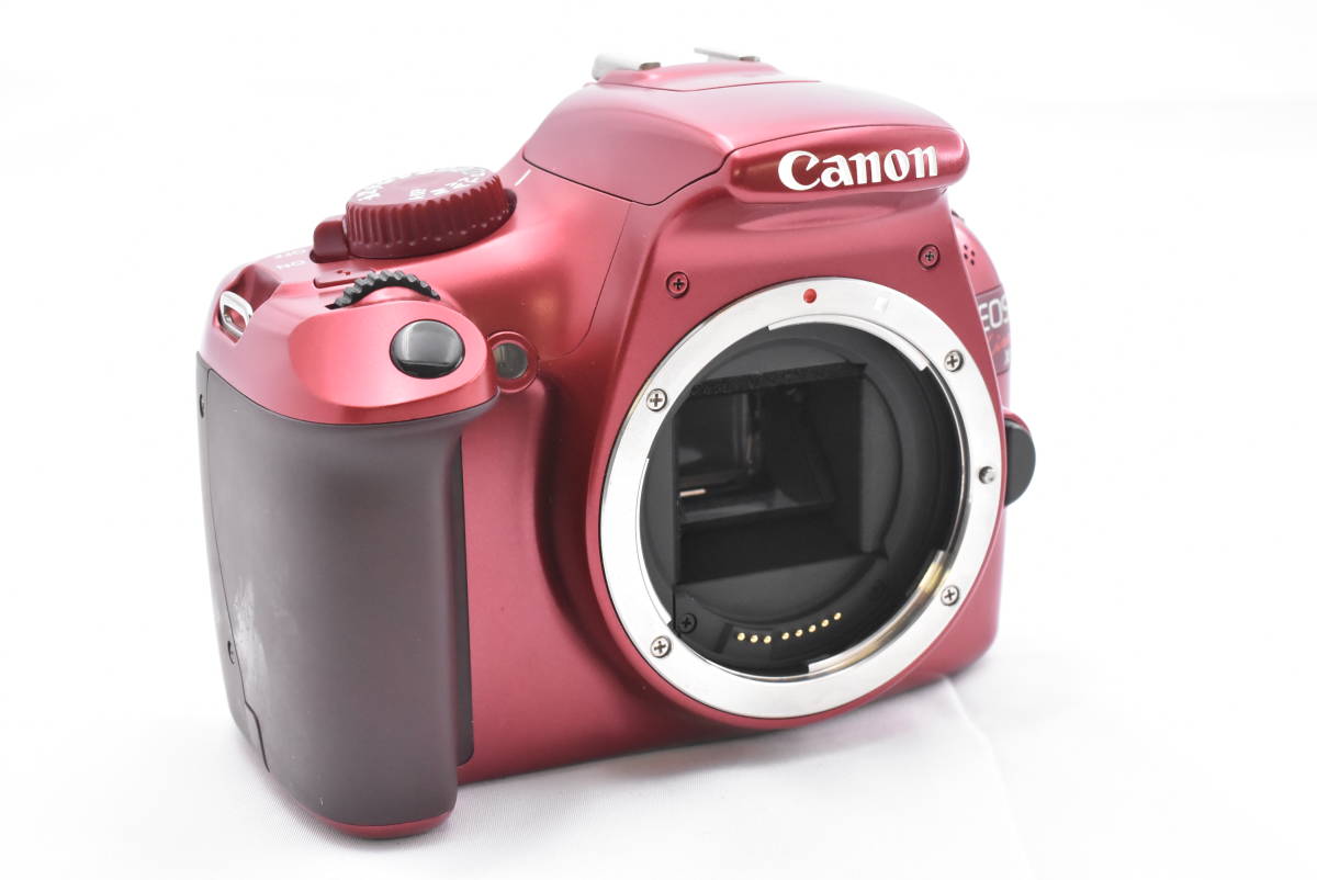 ★ショット数8176回★Canon キャノン Canon EOS Kiss X50 レッド デジタルカメラ（t5948）_画像10