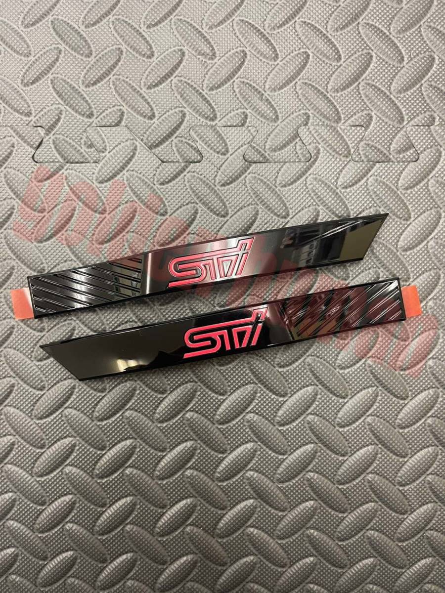 # new goods # Subaru original part STI R205,S206 for side emblem black / Cherry red 