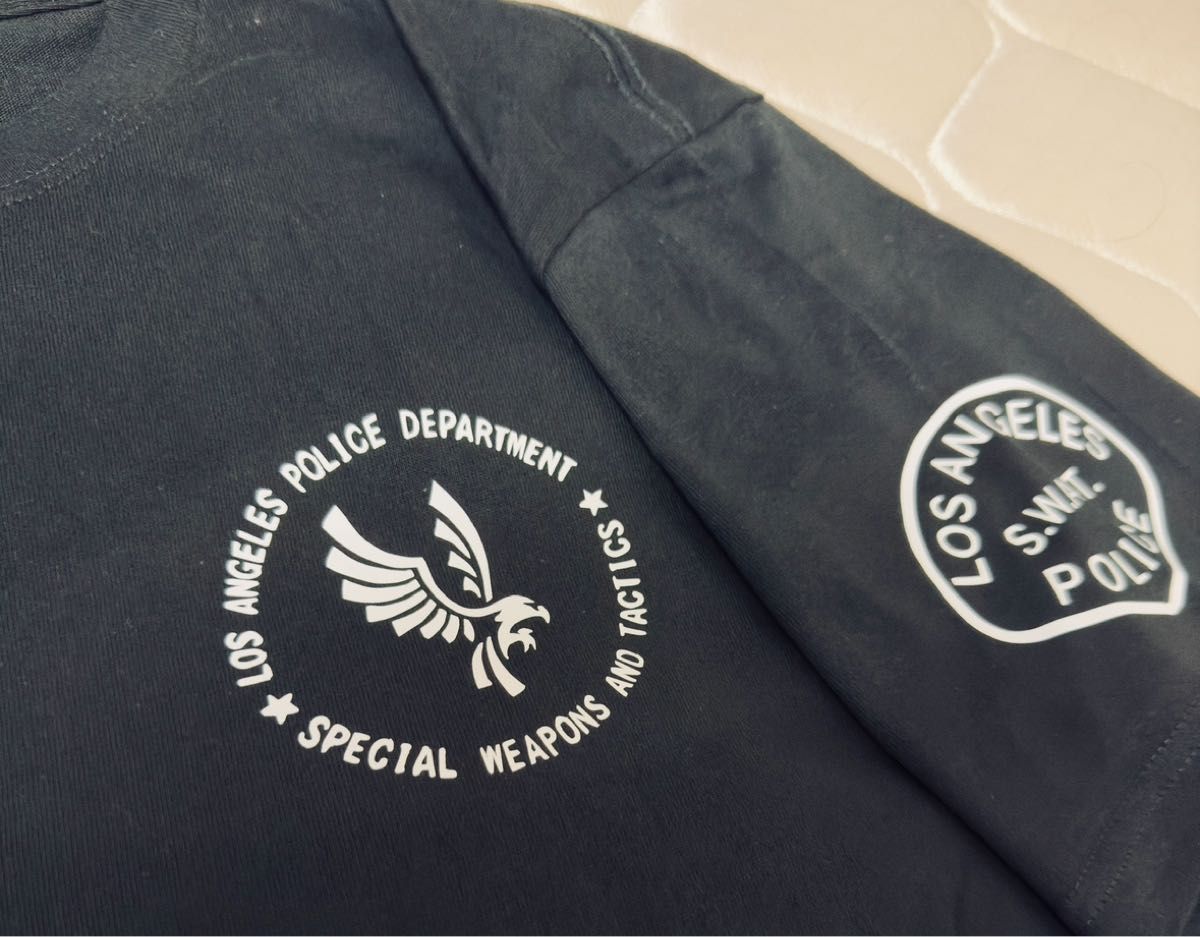 送料無料 2枚セット M スワット LAPD SWAT Tシャツ ブラック 送料無料 2枚セット M スワット LAPD SWAT Tシャツ ブラック