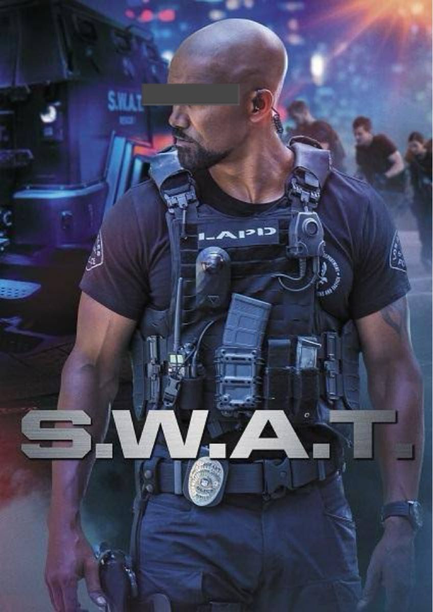 送料無料 2枚セット M スワット LAPD SWAT Tシャツ ブラック 送料無料 2枚セット M スワット LAPD SWAT Tシャツ ブラック