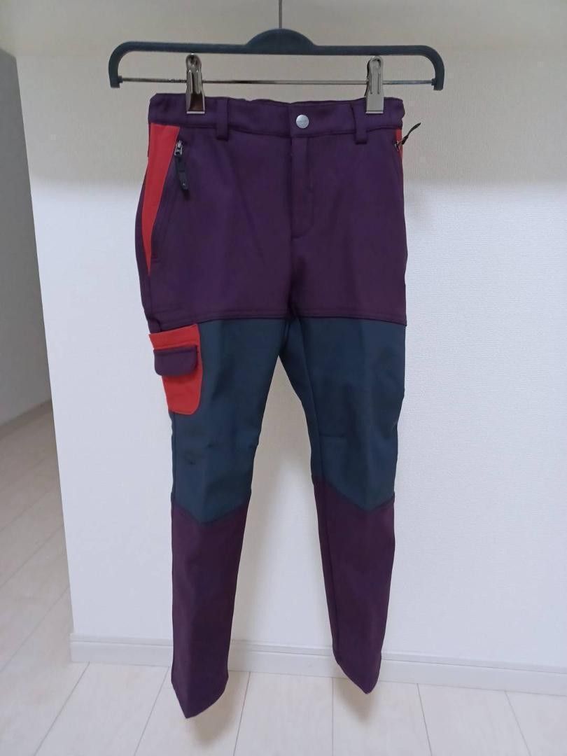 【新品未使用】MILLET ミレー パンツ 子供服 紫　裏起毛 130cm