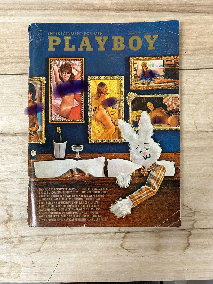 プレイボーイ PLAYBOY  1970年1月号 雑誌  女性 海外 洋書 グラビア セクシー 女優 ブロンド 金髪 成人 裏表紙に破れありの画像1