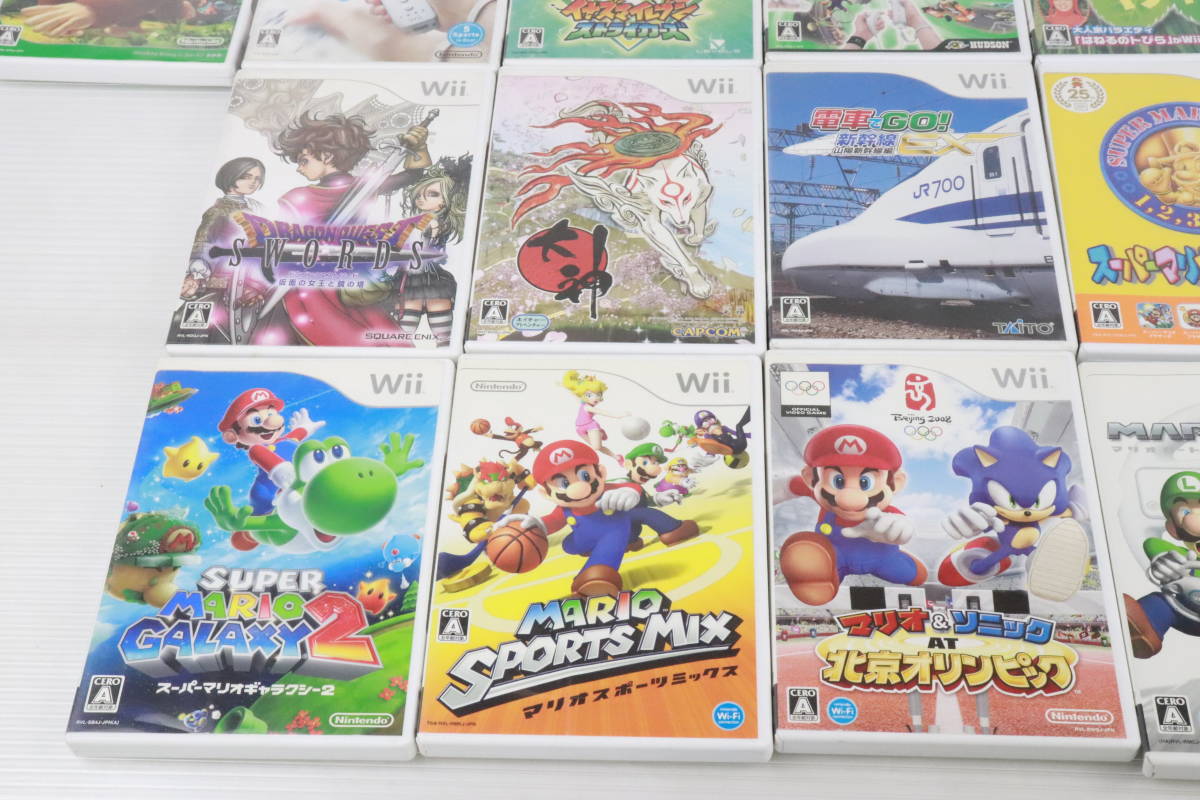 1円～★未検品★ニンテンドーWii ソフト まとめて27点セット まとめ売り ウィー 任天堂 Nintendo 太鼓の達人/ドラクエ/マリオ 他 R449_画像5