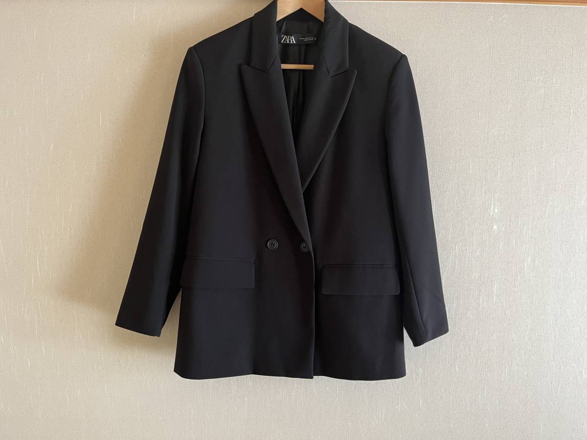 ZARA ザラ オーバーサイズ ジャケット 8590円 黒 現行品 ZARA ザラ オーバーサイズ ジャケット 8590円 黒 現行品