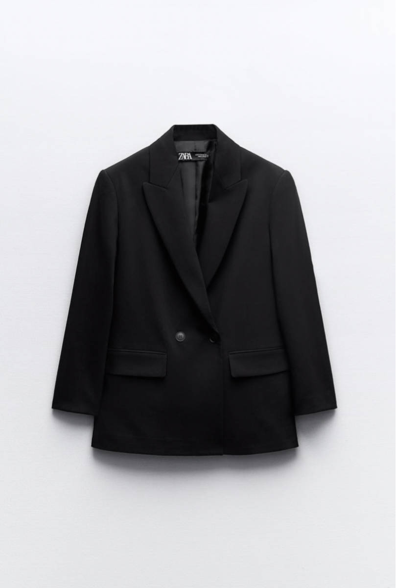 ZARA ザラ オーバーサイズ ジャケット 8590円 黒 現行品 ZARA ザラ オーバーサイズ ジャケット 8590円 黒 現行品