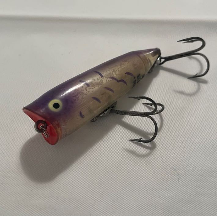 オールドヘドン チャガースプーク　カモメ/heddon Chugger Spook レアカラー　紫　パープル　検　バルサ50 バグリー_画像1