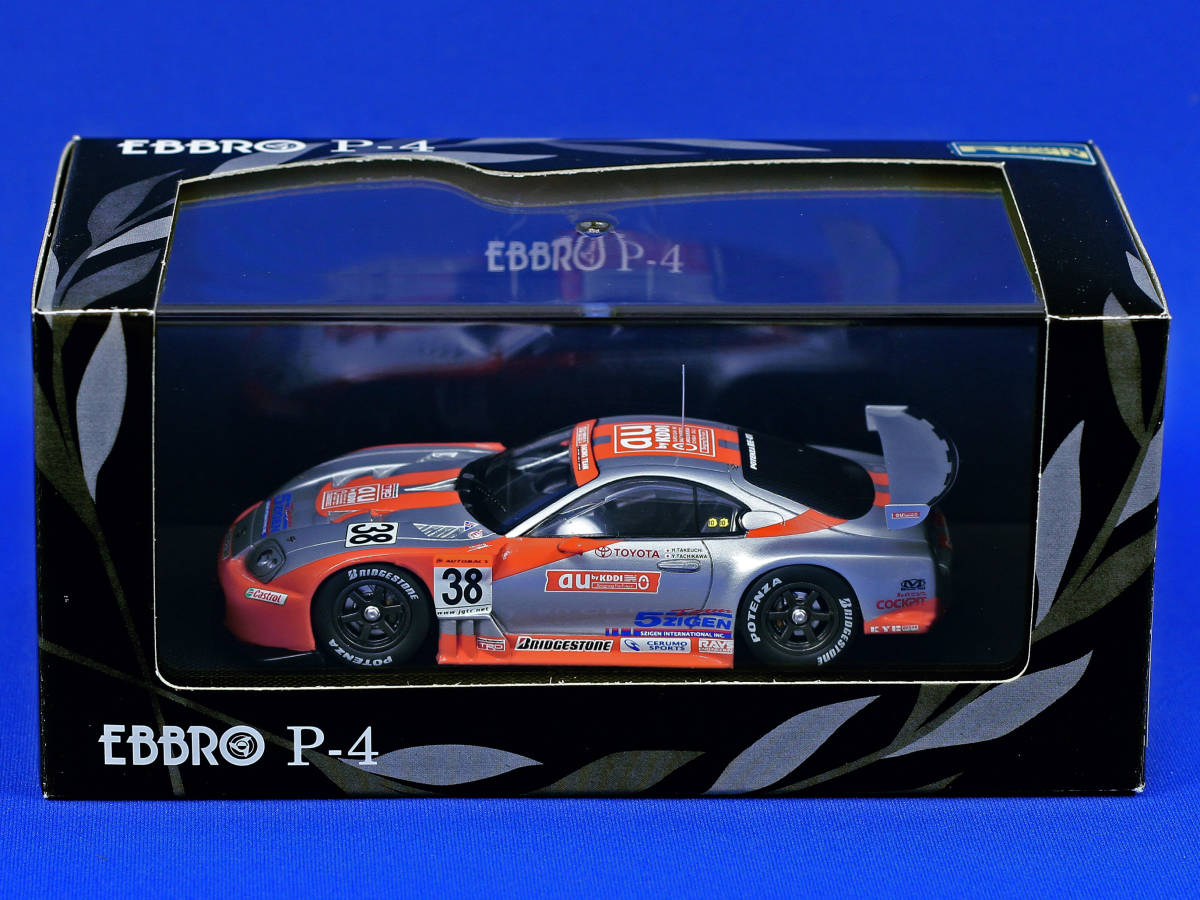 1/43 EBBRO P4 JGTC 2003 au CERUMO SUPRA #38　エブロ TOYOTA トヨタ トムス スープラ