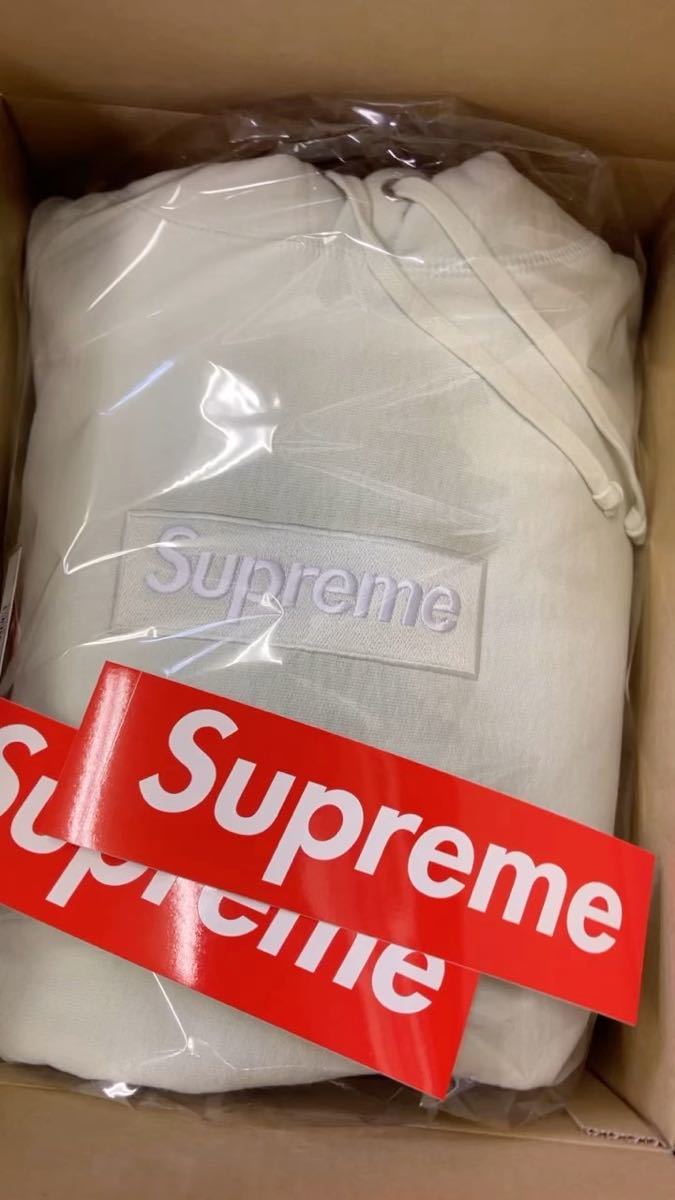 新品 未使用 Supreme Box Logo Hooded Sweatshirt right green サイズ L 2023fw