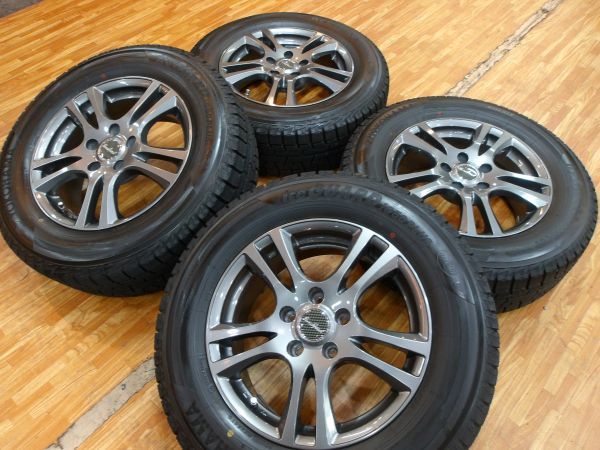 O 送料無料 美品 極上 バリ山 即納 16 5H114.3 6.5J+35 215/65R16 ヨコハマ アイスガード アルファード ヴェルファイア カローラクロス_画像1