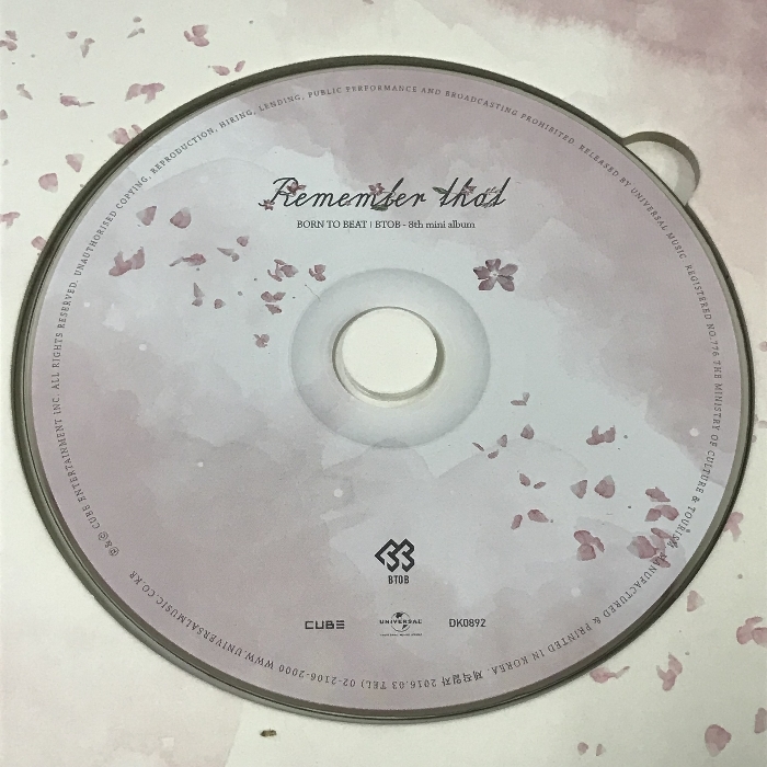 Remember that (韓国盤) 8thミニアルバム CUBE BTOB CD_画像4