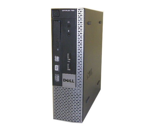 Windows7 DELL OPTIPLEX 780 USFF Core2Duo-E8400 3.0GHz/4GB/160GB/DVDマルチ