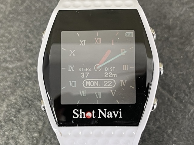 ShotNavi INFINITY ショットナビ インフィニティ ゴルフウォッチ ゴルフナビ 腕時計タイプ GPS ホワイト【中古】美品/71095の画像8