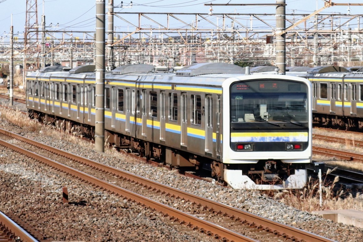 ☆[1-3045]鉄道写真:JR 209系(房総色)☆KGサイズ_画像1