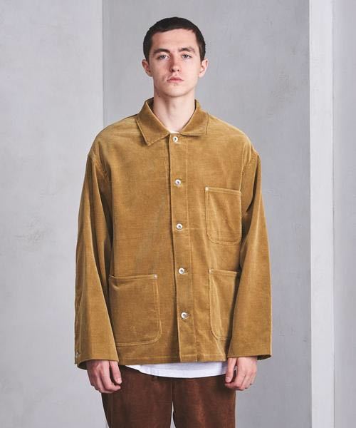 auralee United arrows special order corduroy coverall jacket