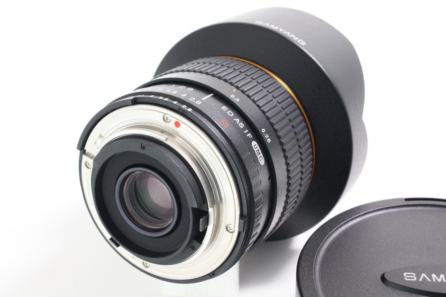 【 HORITA CAMERA 】A(極上品) 2821 SAMYANG 14mm F2.8 ED AS IF UMC 65 ニコン Nikon用 単焦点 広角_画像3