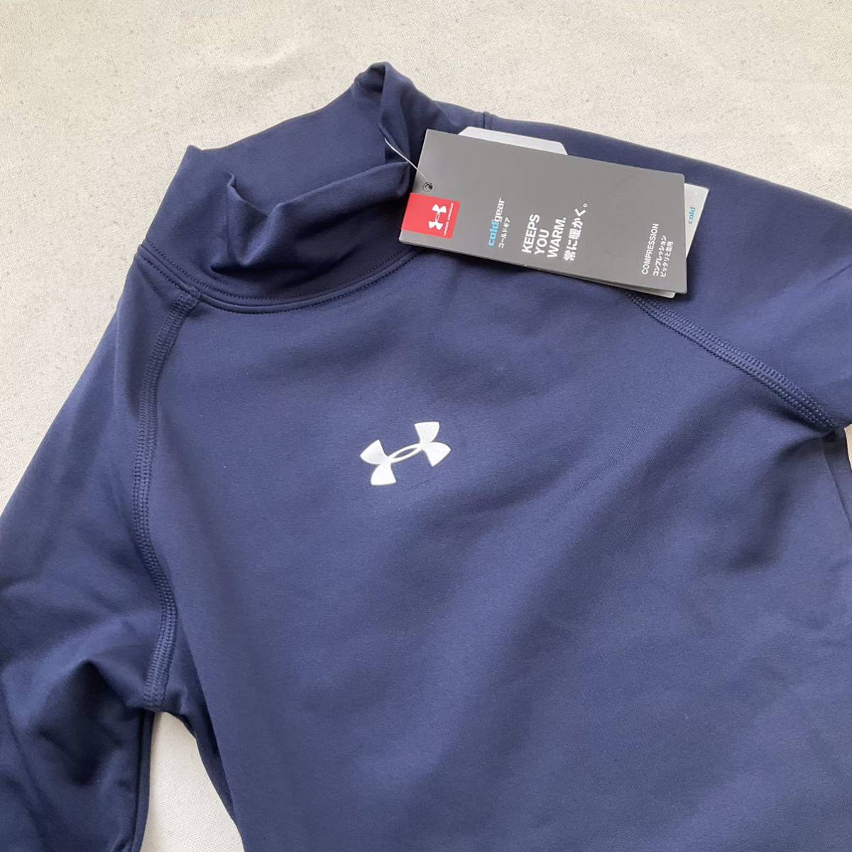 [ new goods ] Under Armor ( Kids ) cold gear armor - compression long sleeve mok shirt Youth 1346896 Junior 130(YSM)