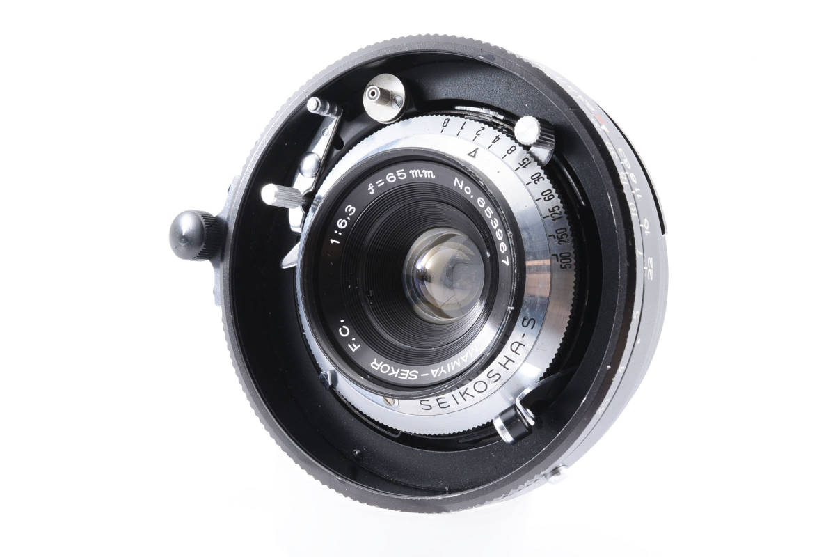 【良品】マミヤ Mamiya Sekor F.C. 65mm F6.3 Wide Angle Lens for Press 大判中判レンズ 5741