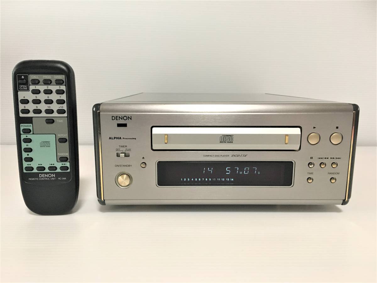 DENON　デノン　DCD-7.5L CDプレイヤー　【 メンテナンス済／動作確認済　リモコン付属 】_画像1　お渡しできる商品全てです。