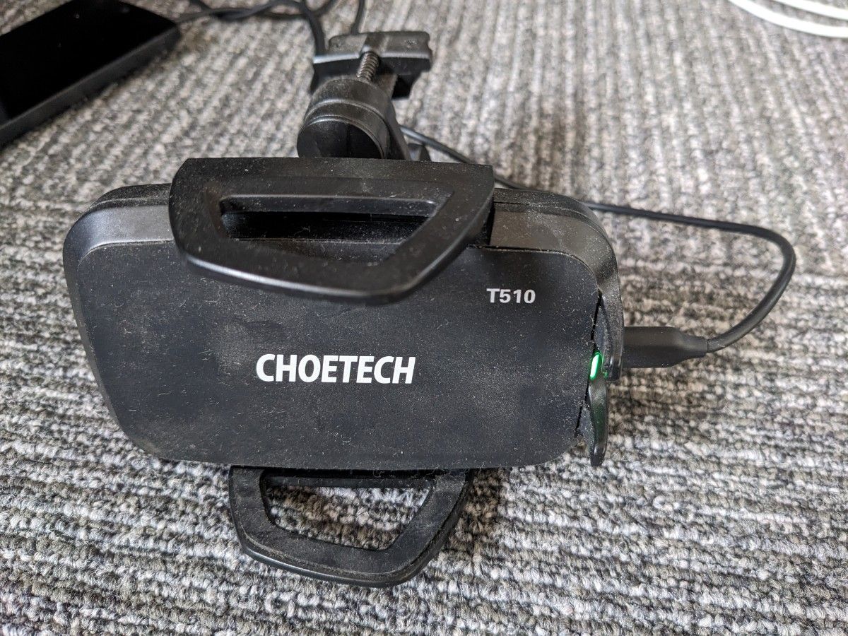  CHOETECH 車載ワイヤレス充電器（QI規格）3コイル搭載 ゲル吸盤式&吹き出し口式両用  スマホホルダー