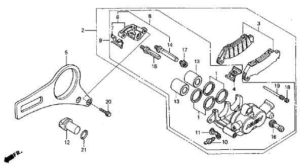 NC35 純正 スイングアームラベル RVF400 ステッカー PRO ARM ホンダ RVF エンブレム HONDA エルフ elf プロアーム 片持ち RC45 RVF750 .ml0_NC35　F-12　リアキャリパー