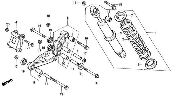 AC03 プロリンク 純正 スイングアームエンブレム x2 PROLINK デカール MBX50 ステッカー 2枚セット MTX XLX シール XL XLR CBX 400 f 550_AC03　F-20　　