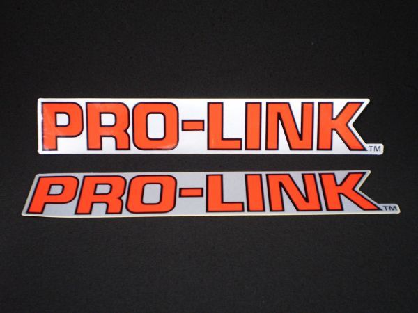 AC03 プロリンク 純正 スイングアームエンブレム x2 PROLINK デカール MBX50 ステッカー 2枚セット MTX XLX シール XL XLR CBX 400 f 550_参考画像　