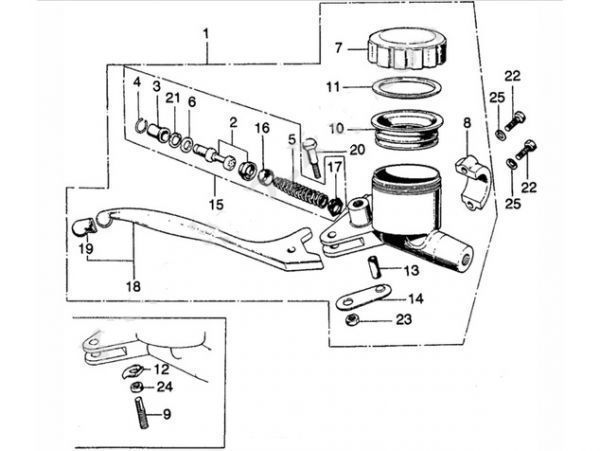 CB750 Four 純正 グリップ R / L 送料350円～ K0 フォア k4 CB400F Four CB250 CB350 CL250 CL350 K1 ～ K3 ブラック 黒 .141/142_F-4 マスターシリンダー