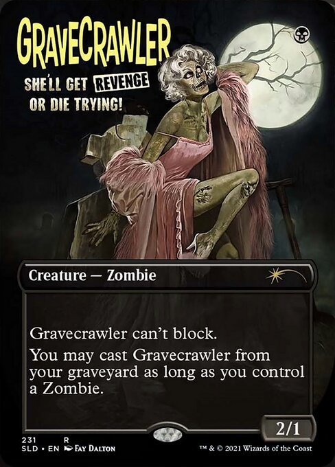 MTG ■黒/英語版■ 《墓所這い/Gravecrawler》★FOIL★Secret Lair SLD_画像1