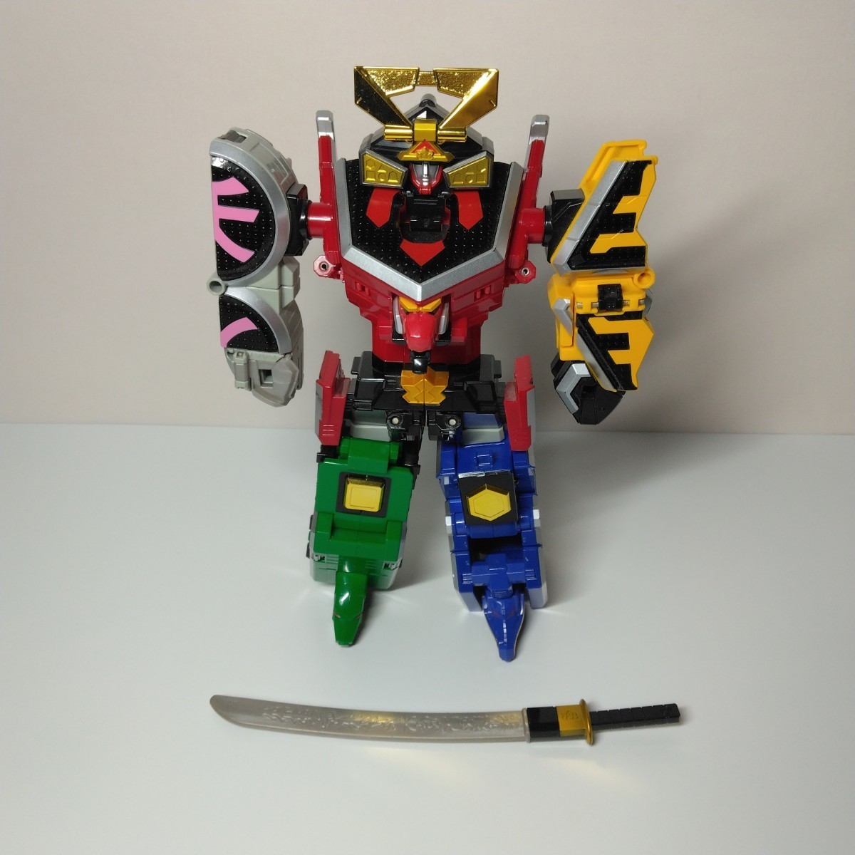 侍戦隊シンケンジャー DX シンケンオー 戦隊 ロボ super sentai shinkenger robot DX shinken oh power rangers samurai megazord BANDAI_画像1