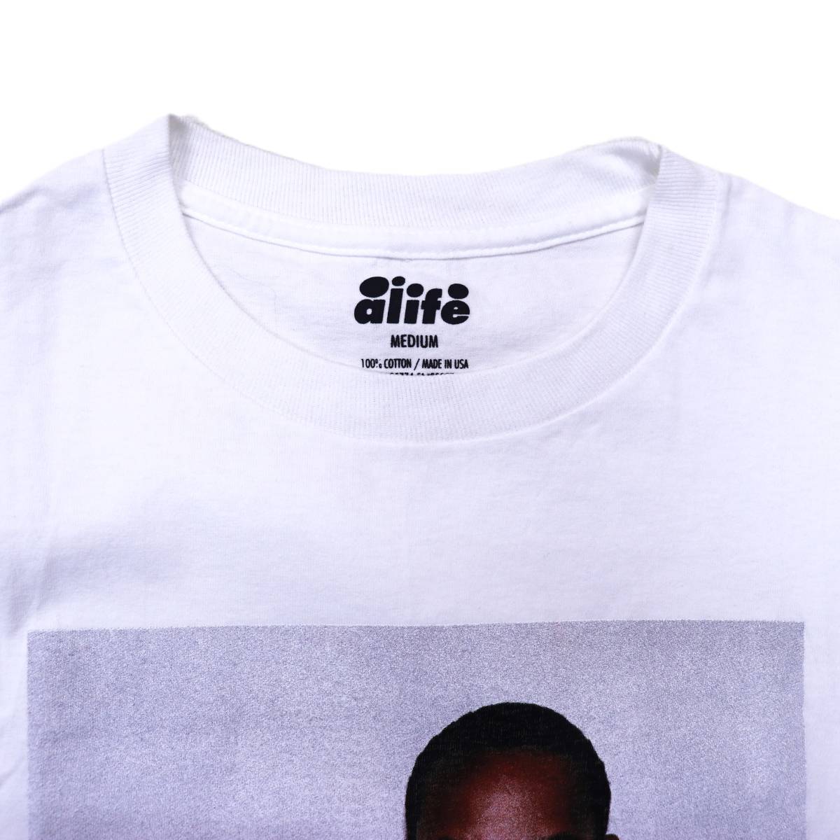 ALIFE 半袖Tシャツ M コットン WHT USA製_画像3