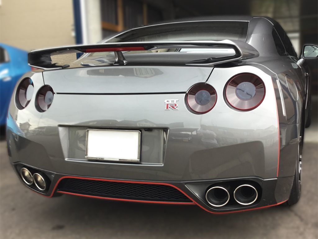 Tint+ 水洗→再利用OK GT-R R35 テールランプ スモークフィルム gtr R5の画像6