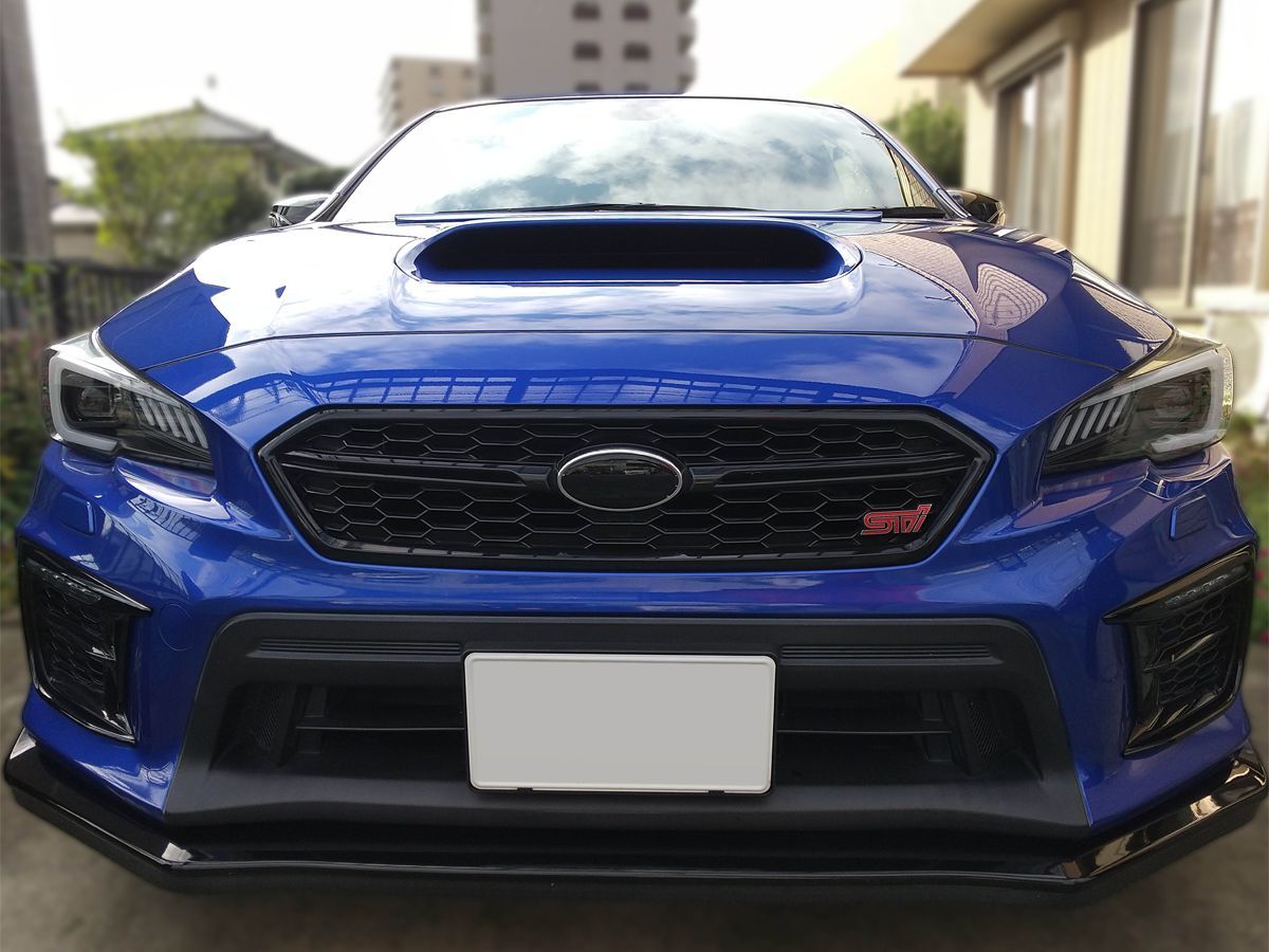 Tint+再使用できるエンブレム用スモークフィルム(ブラックスモーク5％ 前後セット) WRX S4/WRX STI VAG/VAB va_画像5