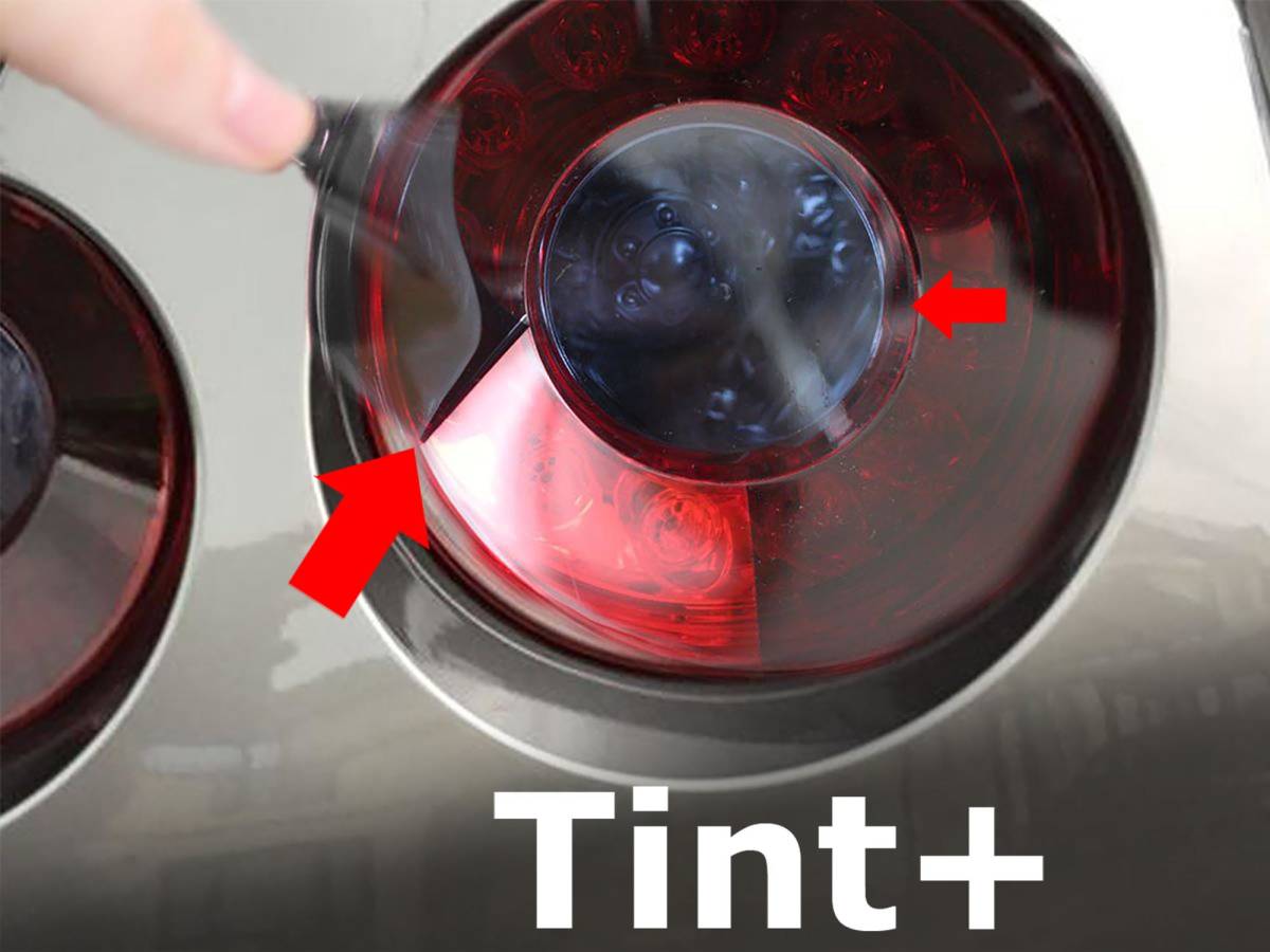 Tint+ 水洗→再利用OK GT-R R35 テールランプ スモークフィルム gtr R5の画像1