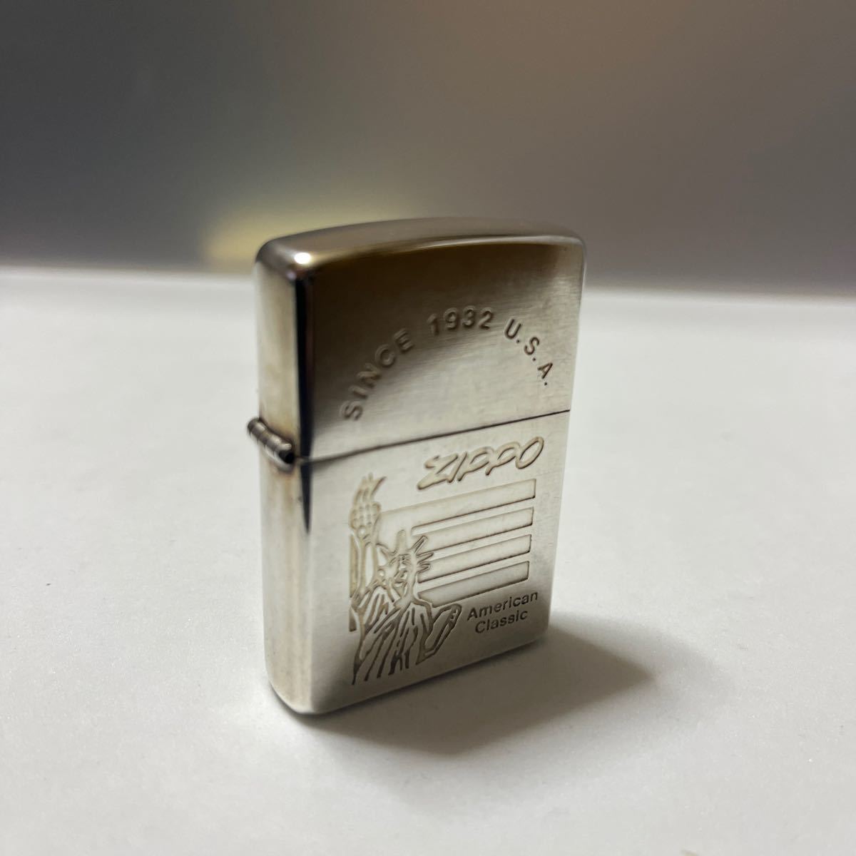 ZIPPO オイルライター 自由の女神 ジッポー ライター 喫煙具 Zippo シルバー ジッポ 2004_画像3