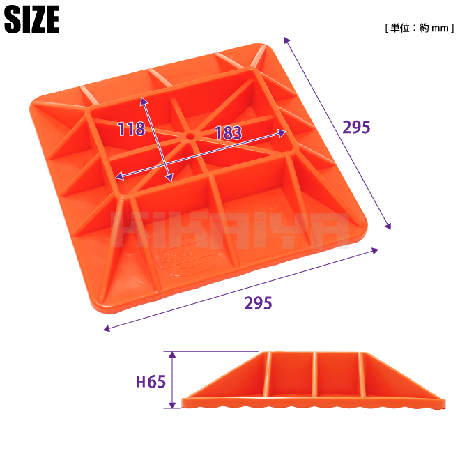 ベース ハイジャッキ用 ファームジャッキ オフロードジャッキ 下敷き KIKAIYA_画像7