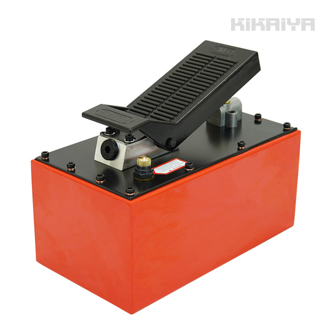油圧ポンプ 5.5L エアー式 スチール製 足踏式 足踏み 油圧ポンプ 油圧シリンダー 6ヶ月保証 KIKAIYA_画像1