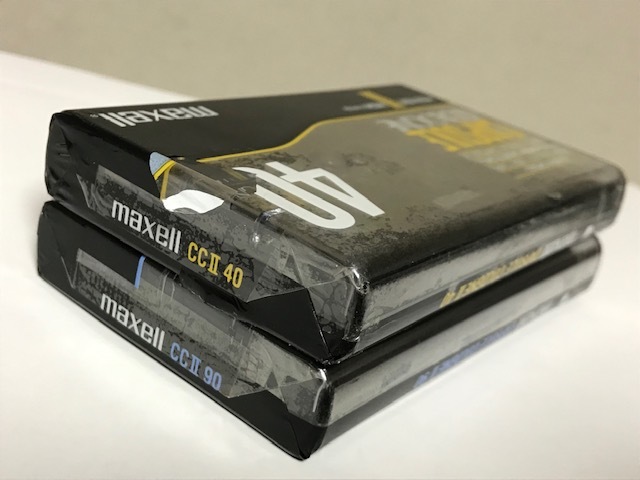 当時物 1987年 マクセル maxell CAPSULE COLOGNE ハイポジション カセットテープ 40分 90分 2種 デッドストック 昭和レトロ 希少_画像4