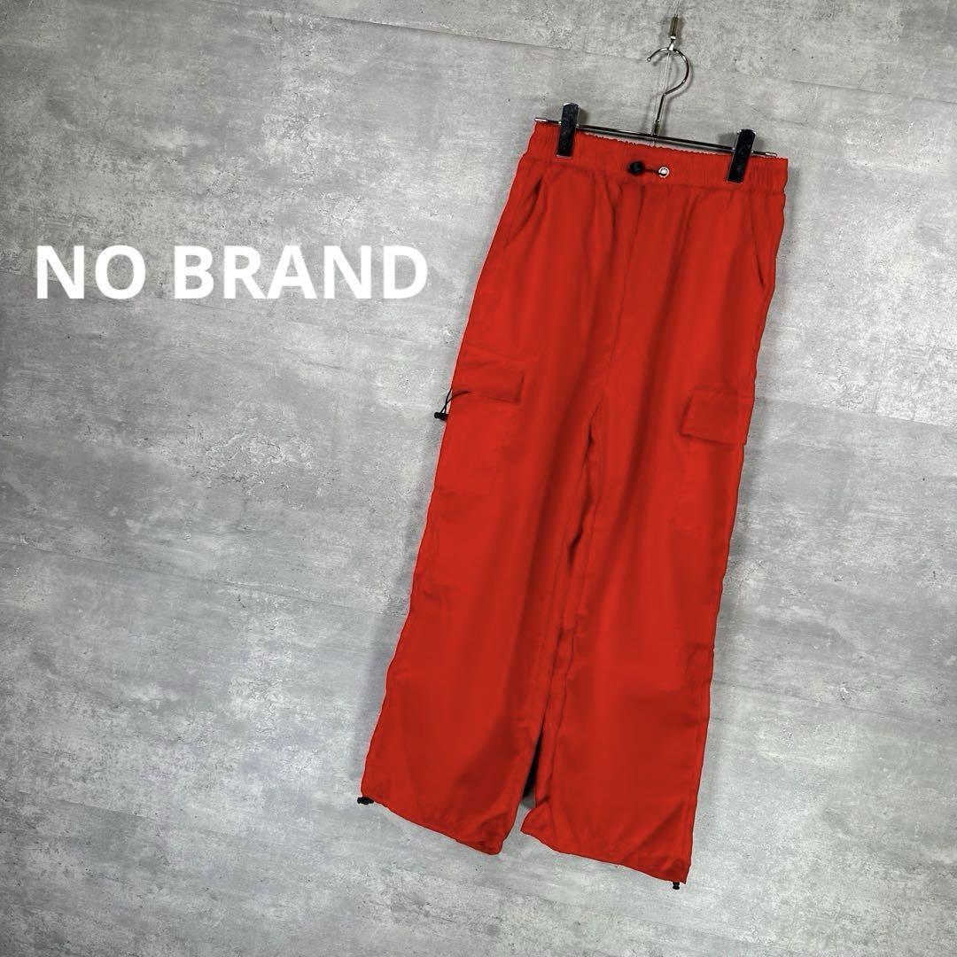 『NO BRAND』ノーブランド (M) カーゴパンツ / レッド_画像1