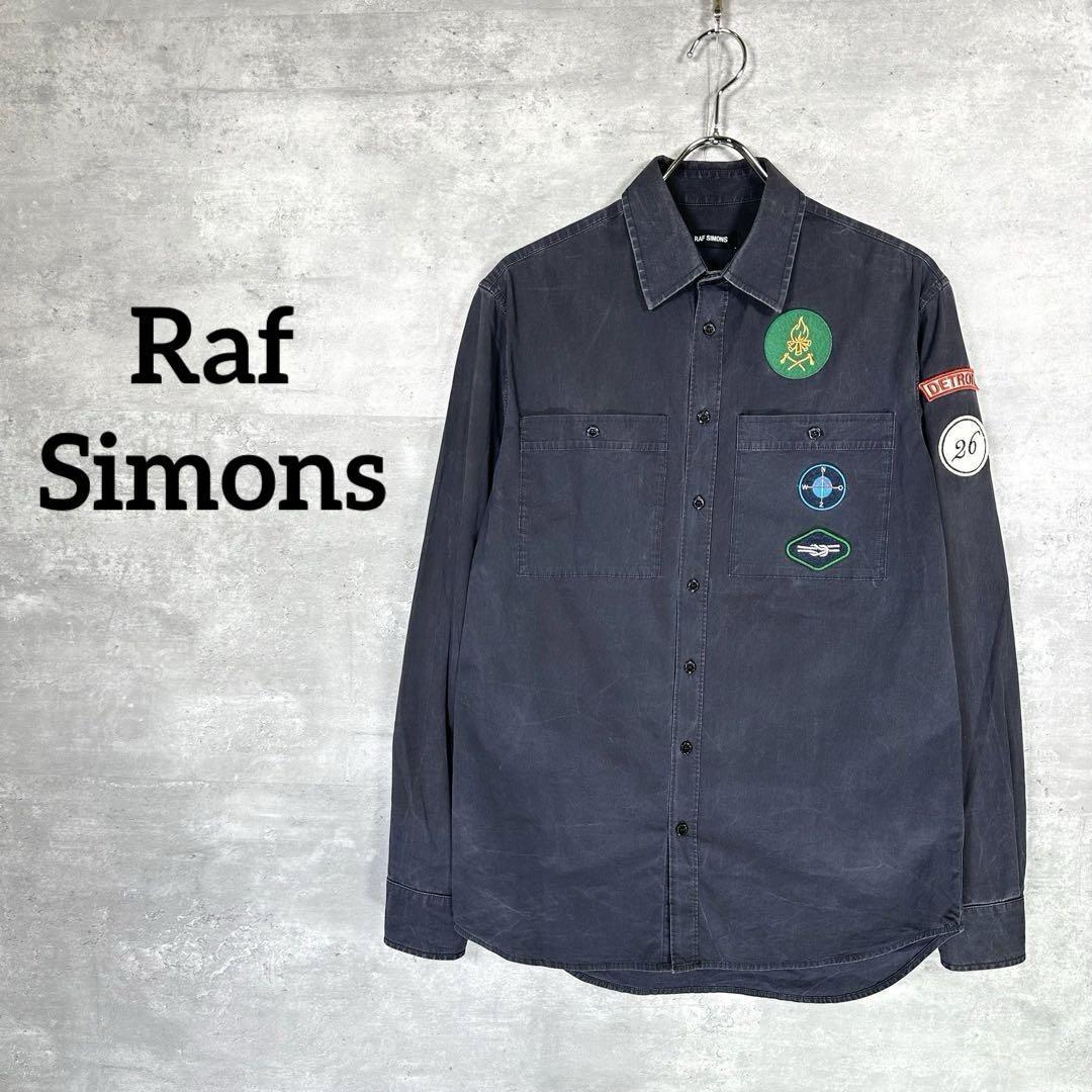 『Raf Simons』 ラフシモンズ (46) バッジスカウトシャツ_画像1