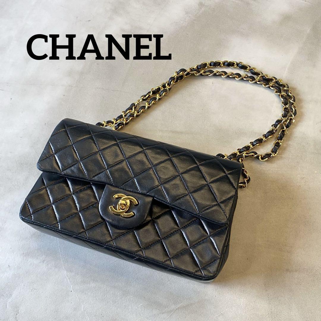 『CHANEL』シャネル マトラッセ23 ダブルフラップチェーンショルダーバッグ