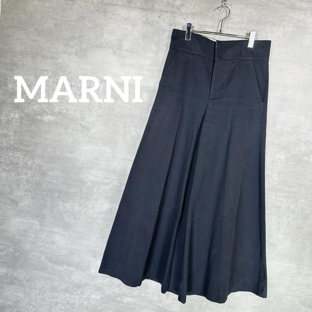 『MARNI』 マルニ (40) ワイド デニムガウチョパンツ_画像1