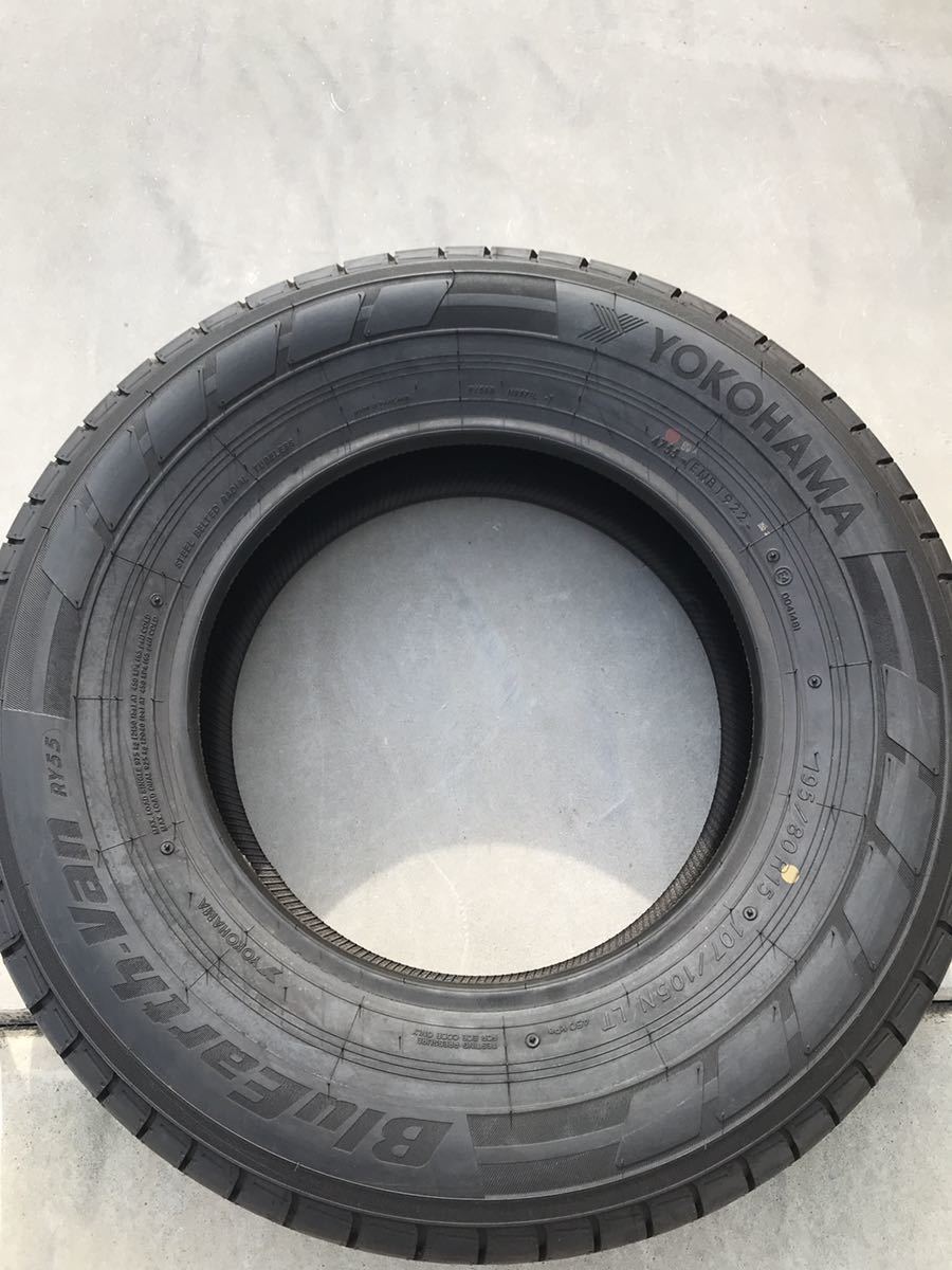 2022年製 ヨコハマ キャラバン ハイエースBluEarth-Van RY55 195/80R15 107/105N 新品1本 在庫3本あり_画像1