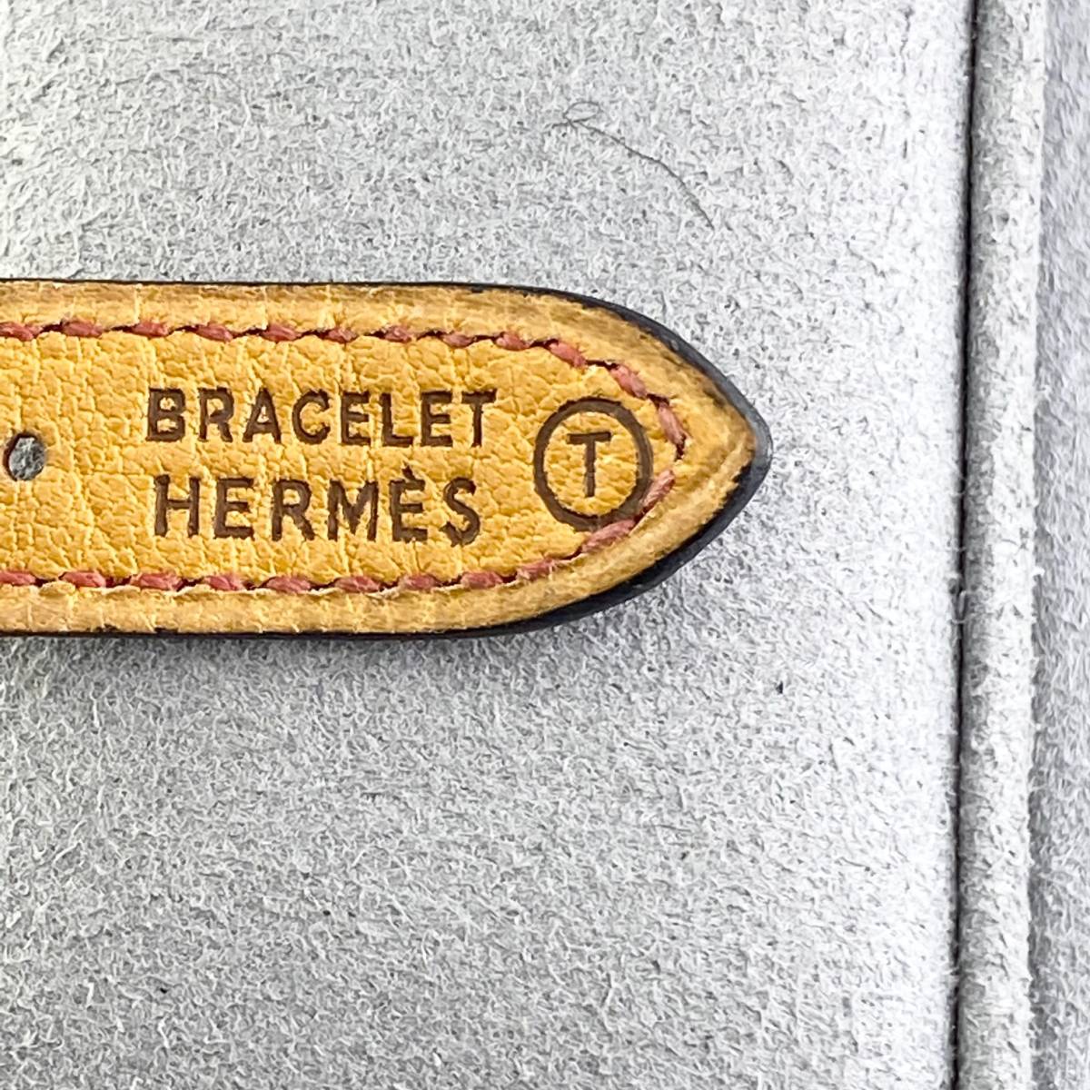 【1円箱付】HERMES エルメス 腕時計 レディース ケリーウォッチ レッド文字盤 ゴールド ○T刻印 スクエア ブレスウォッチ 可動品_画像6