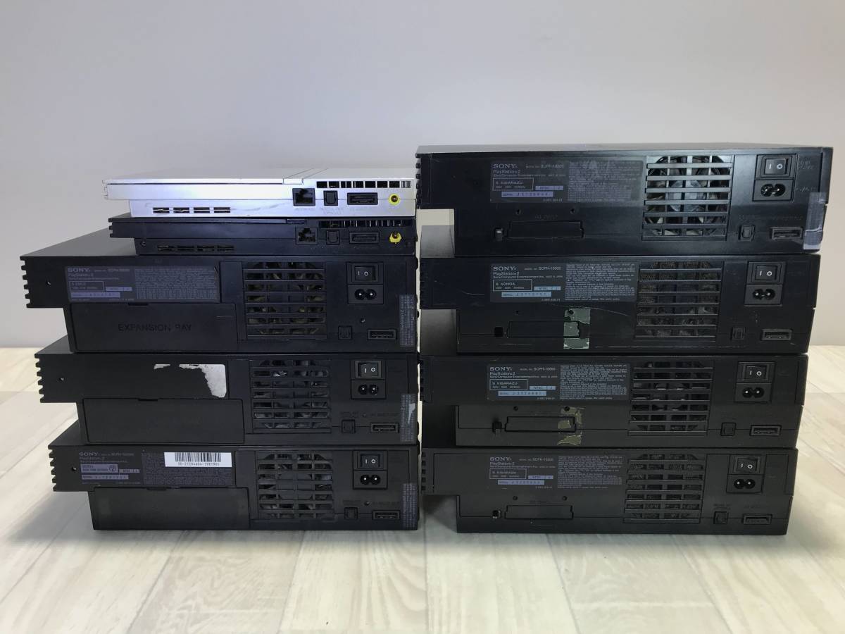 ☆ SONY ソニー PlayStation2 プレステ まとめ SCPH-15000 -18000 -30000 -70000 型番不明1ヶ 【 未確認/ 現状品 】 （PN-4A31） ☆_画像5