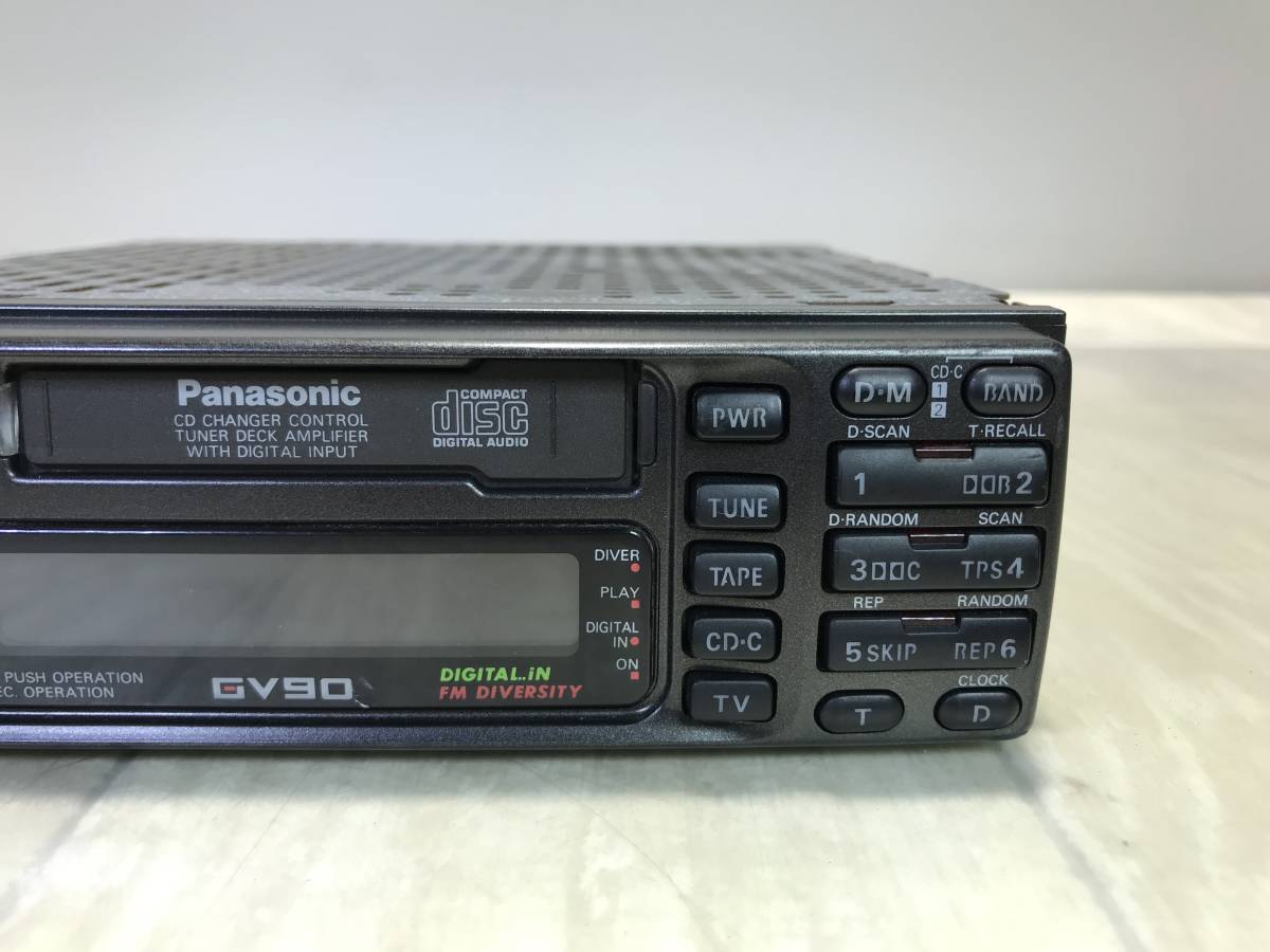 ☆ Panasonic カセット デッキ AM FM カーオーディオ CQ-GV90D 【 未確認/ 現状品 】 （PN-4A50） ☆の画像4