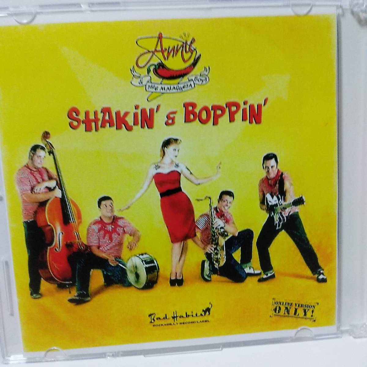 ブラジルガールネオロカビリー Annie & the Malagueta boys / Shakin' & Boppin'PROMO ONLY ロックンロール ジャンプ　サイコビリー_画像2