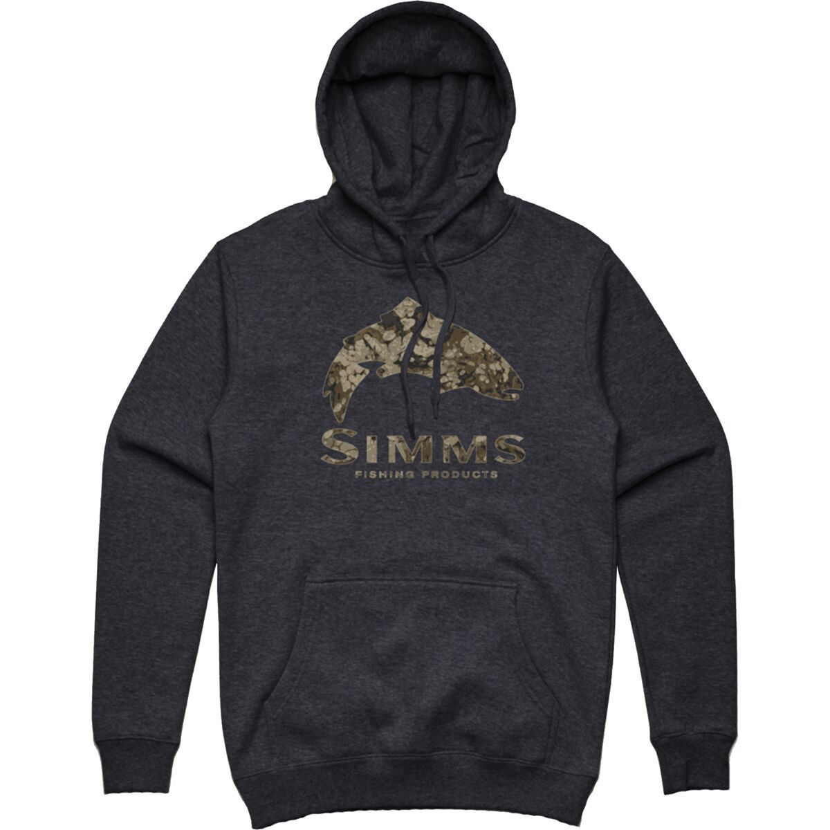 SIMMS TROUT RIPARIAN CAMO HOODY チャコールヘザーの画像1